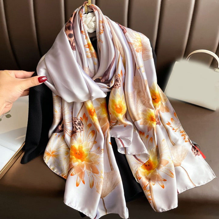 Golden Wood Silk Stole