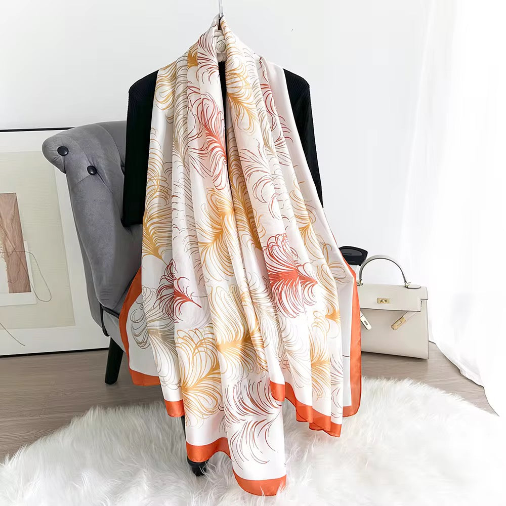 Festive Garnet Silk Stole