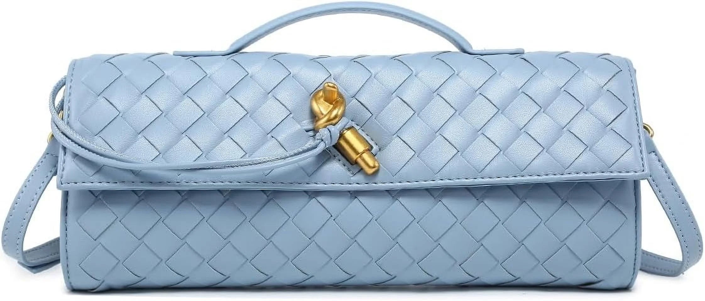 Andrea Vegan Leather Bag (Light Blue)