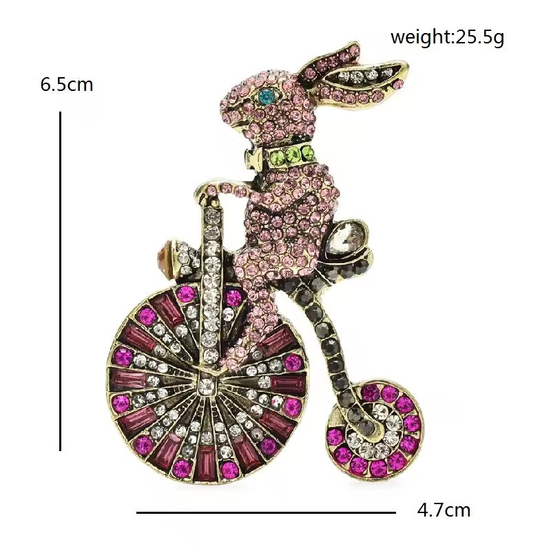 Rosy Spin Brooch