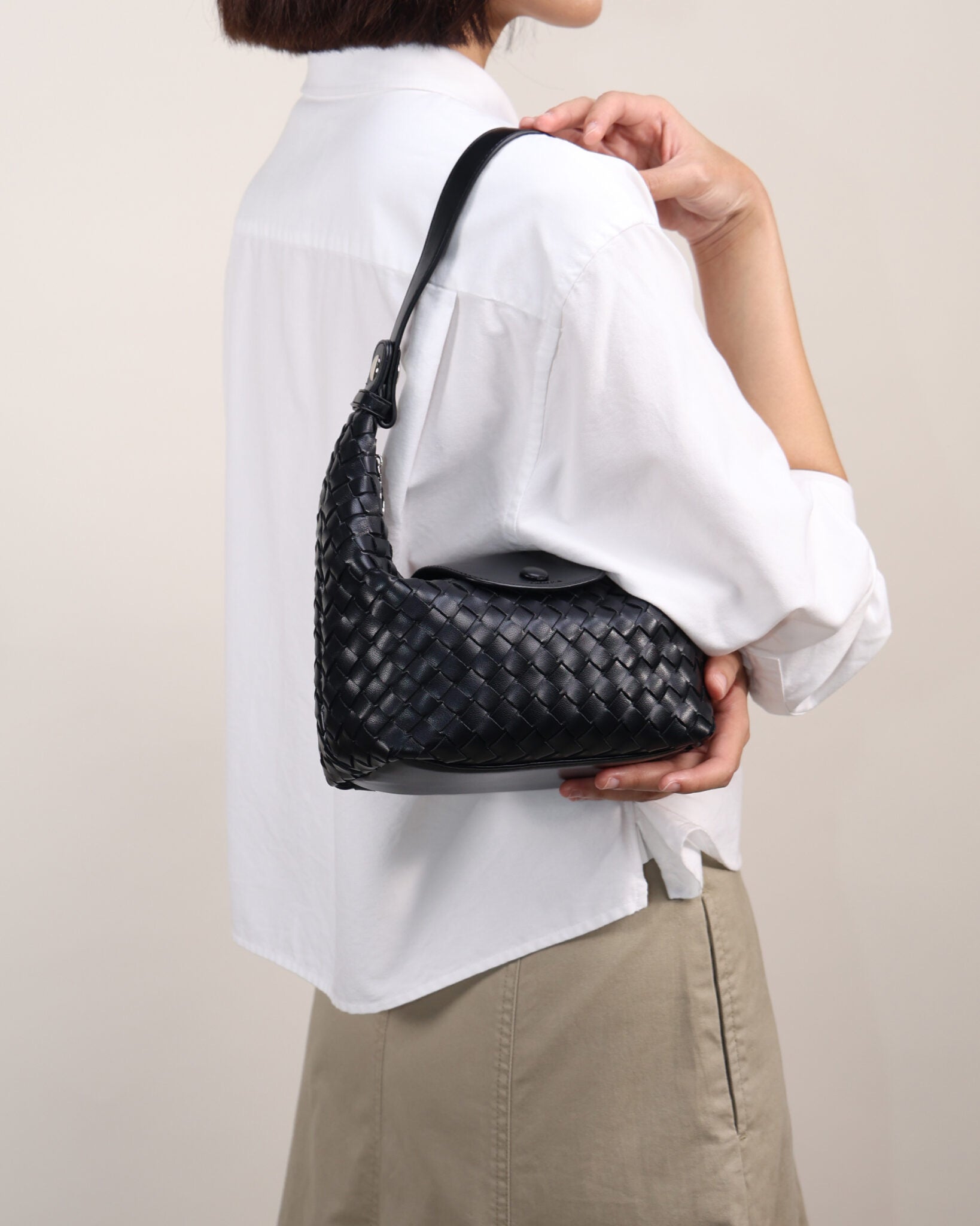 Edira Vegan Leather Bag (Black)