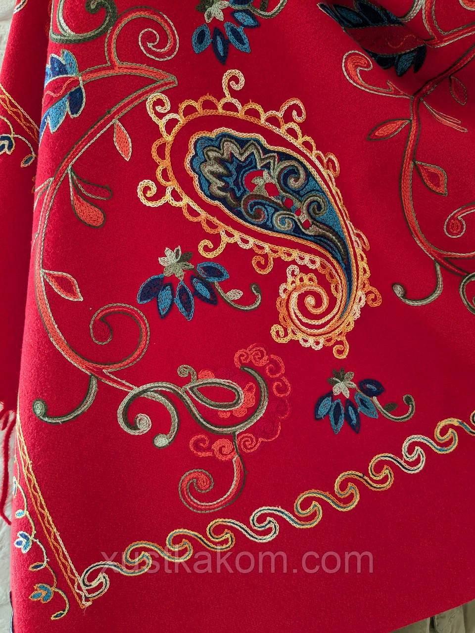 Clarion Cherry Rich Pashmina Shawl