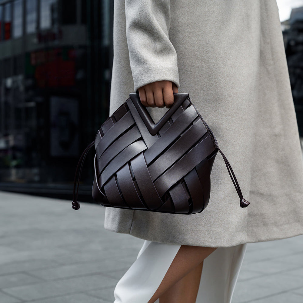 Daphny Genuine Leather Bag(Black)
