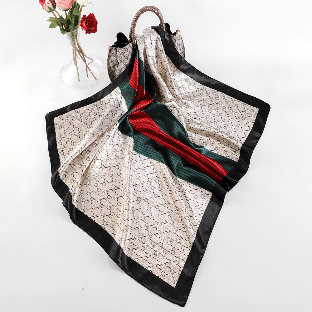 Light Monochrome Silk Scarf