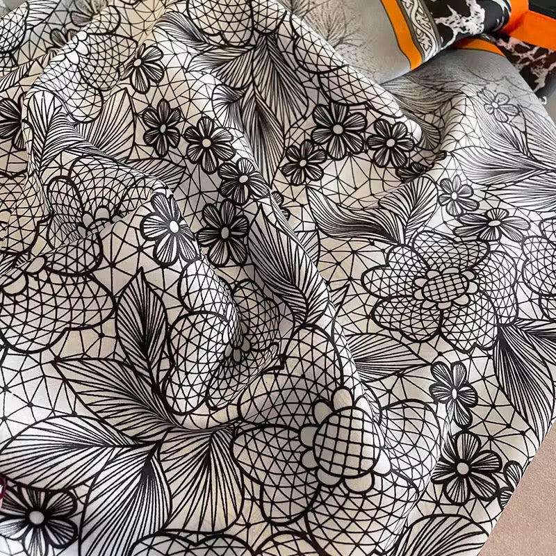 Jungle Garden Silk Scarf