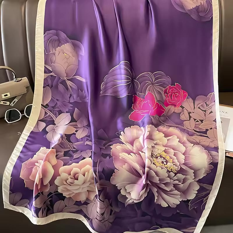 Aura Purple Silk Stole