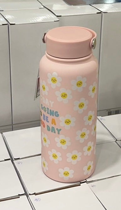 Florisa GoodDay Stainless Steel Bottle with Thermos Lid (1000ml)