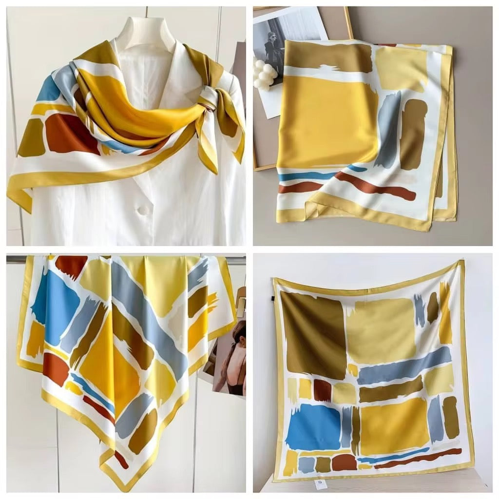 Taya Silk Scarf (90*90cms)