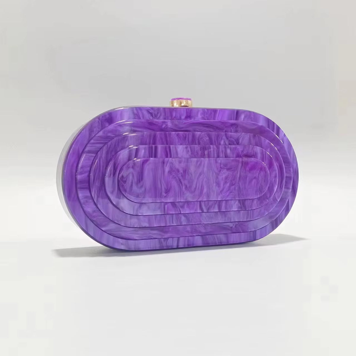 Zella Acrylic Evening Bag (Purple)