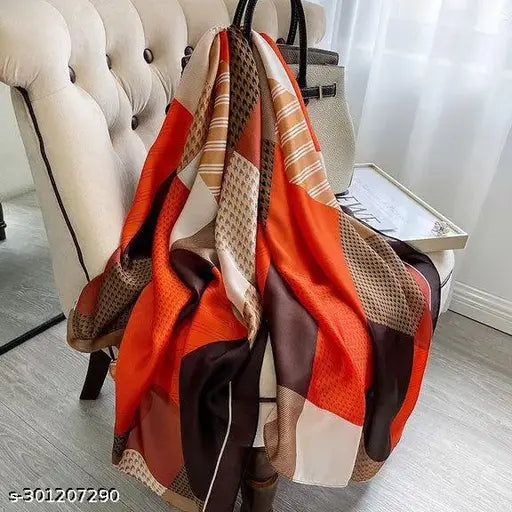 Orange Casper Silk stole