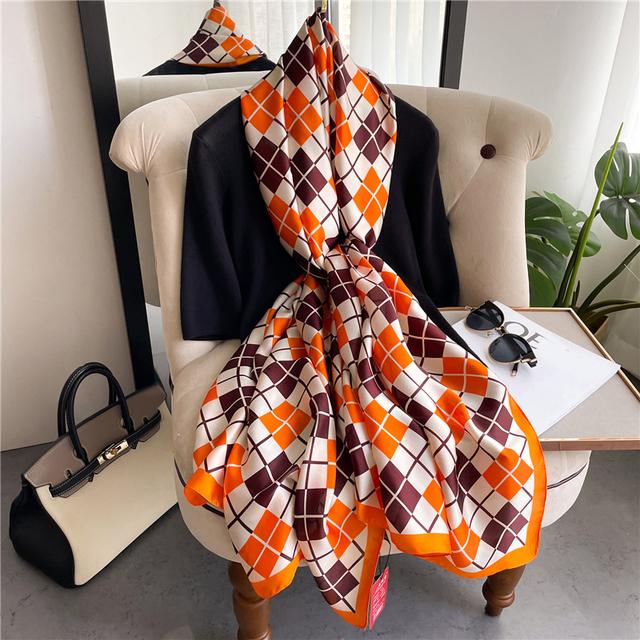 Orange Box Silk Stole