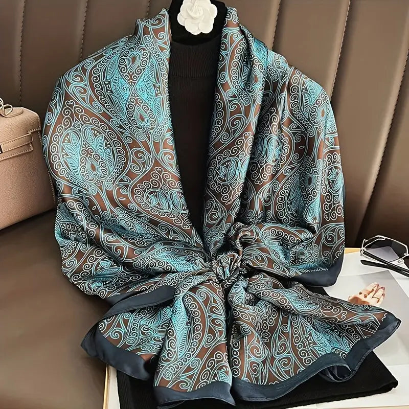 Nautical Symphony Silk Scarf