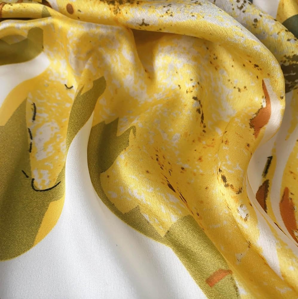 Lemon Glow Silk Stole