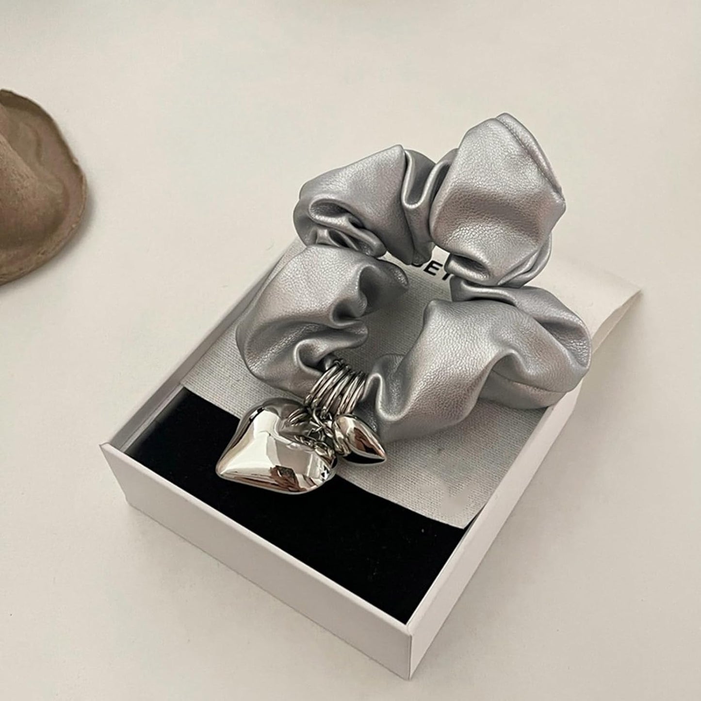 Evern Leather Scrunchie