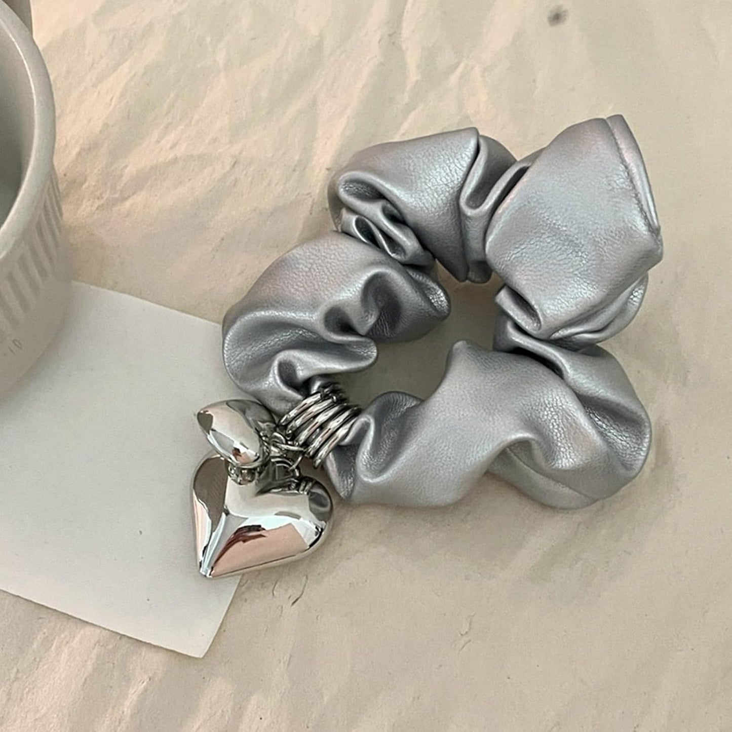 Evern Leather Scrunchie