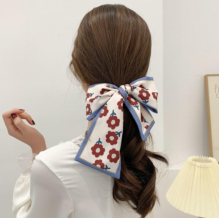 Orla Hair Tie (Red Flower)