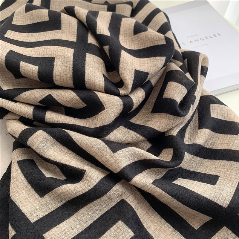 On the Rocks Cotton Scarf