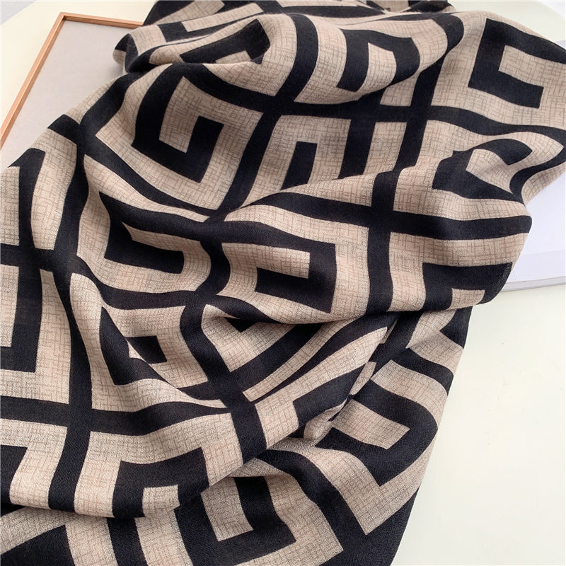 On the Rocks Cotton Scarf