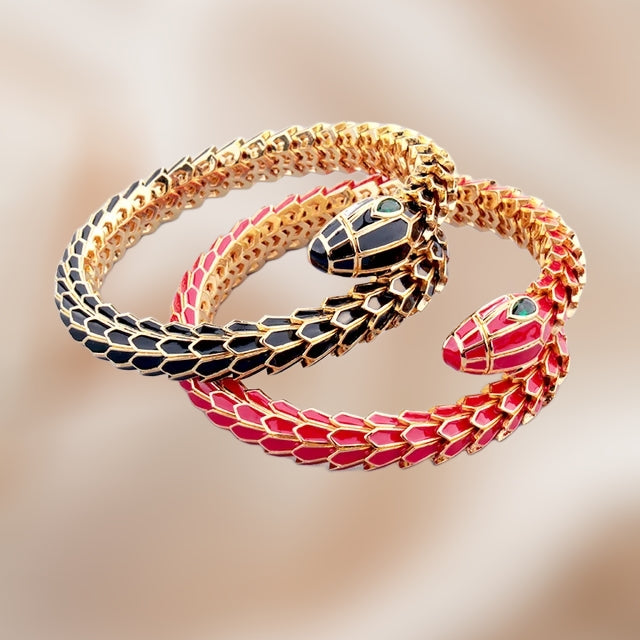 Serpentine Enamel Bracelet