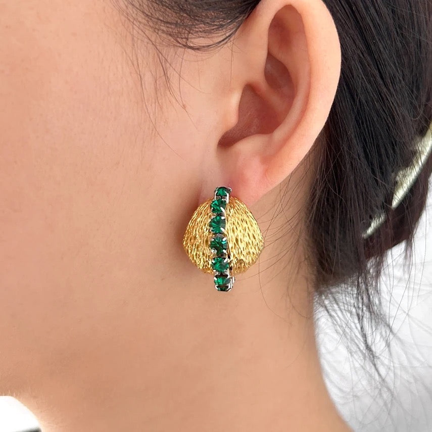 Saturn 18K Gold Plated Earrings