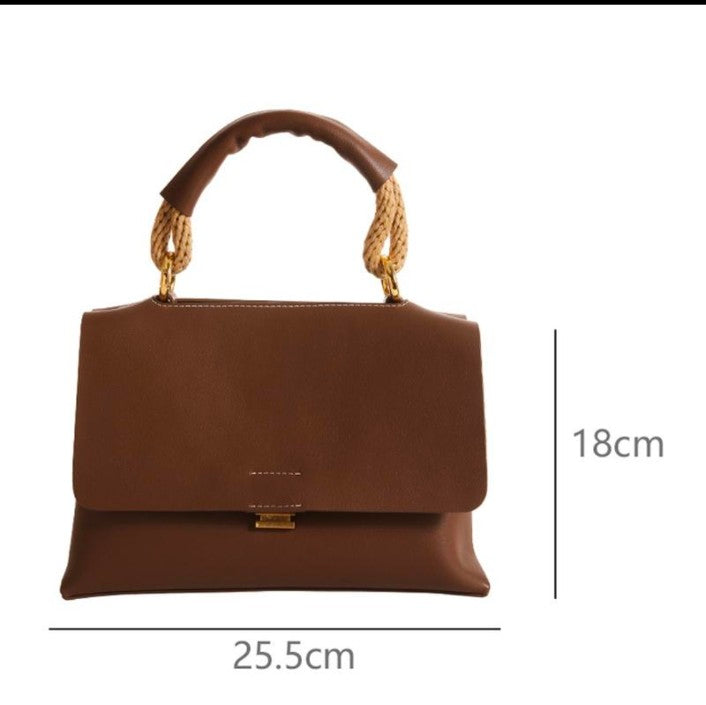 Valencia Vegan Leather Bag (Brown)