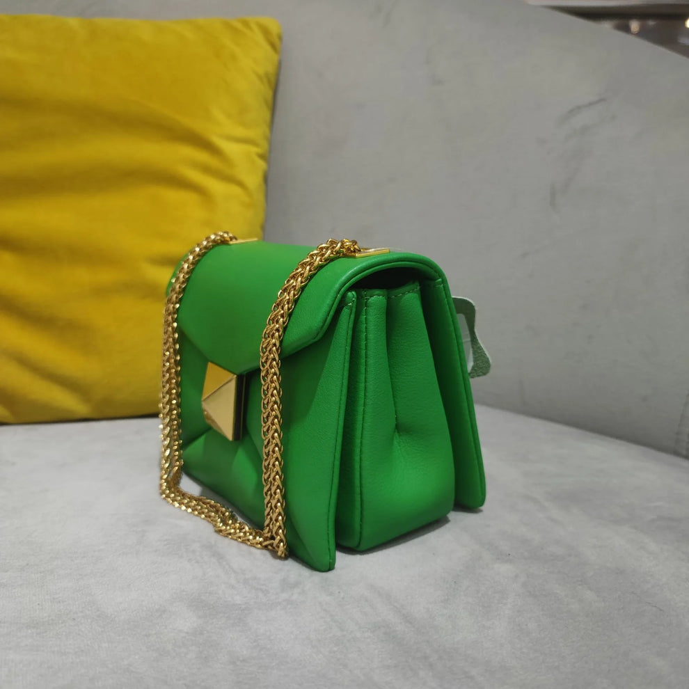 California Quilted Leather Sling(Green)
