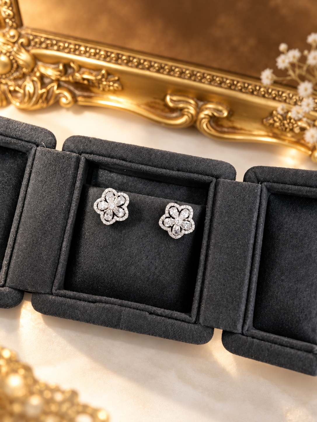 Florielle Floral Stud Earrings
