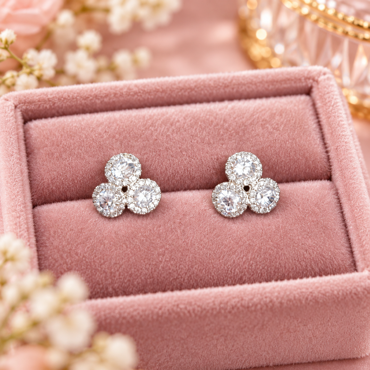 Trivelle Trio Stud Earrings
