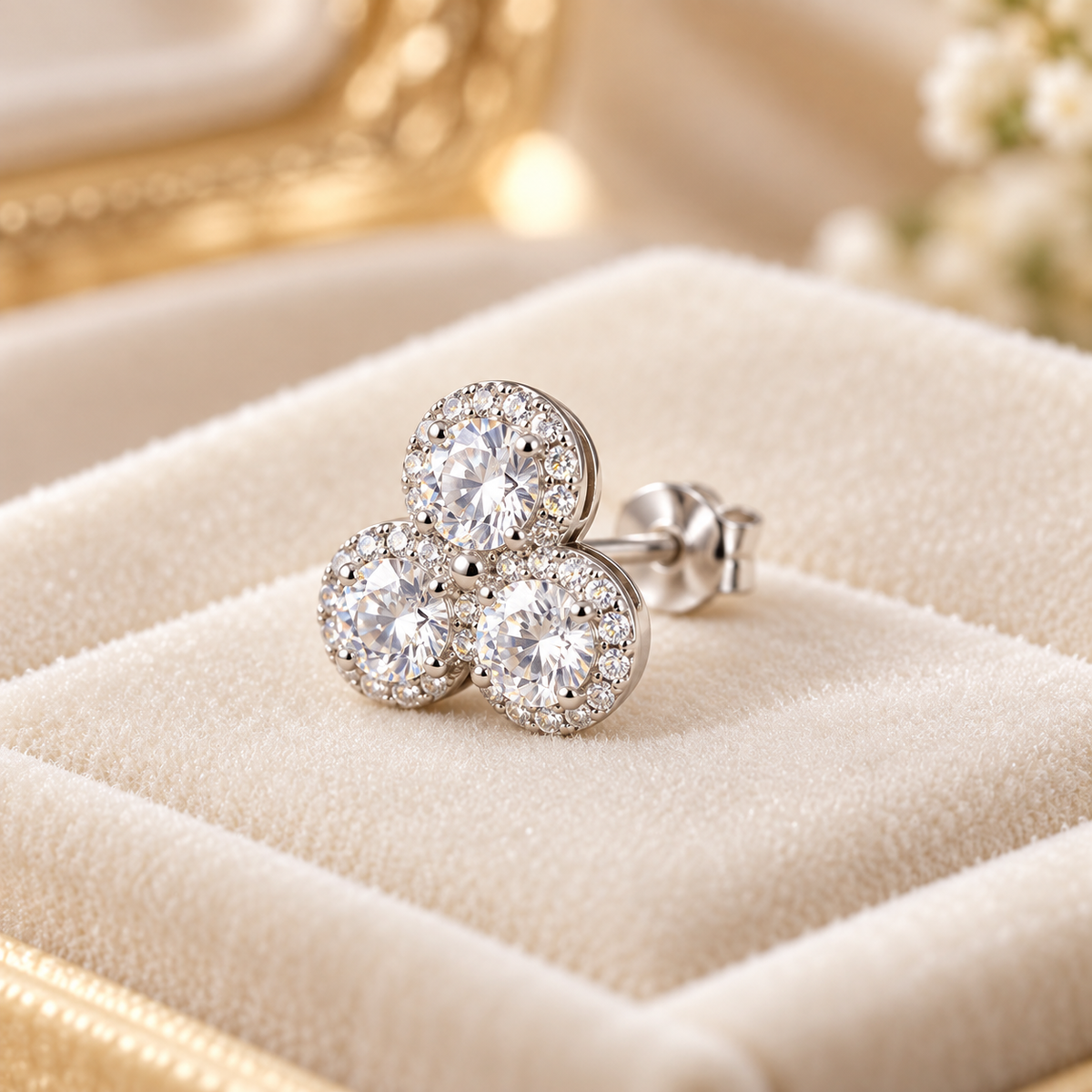 Trivelle Trio Stud Earrings