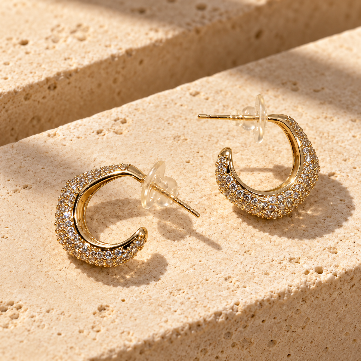Cresselle Pavé Hoop Earrings