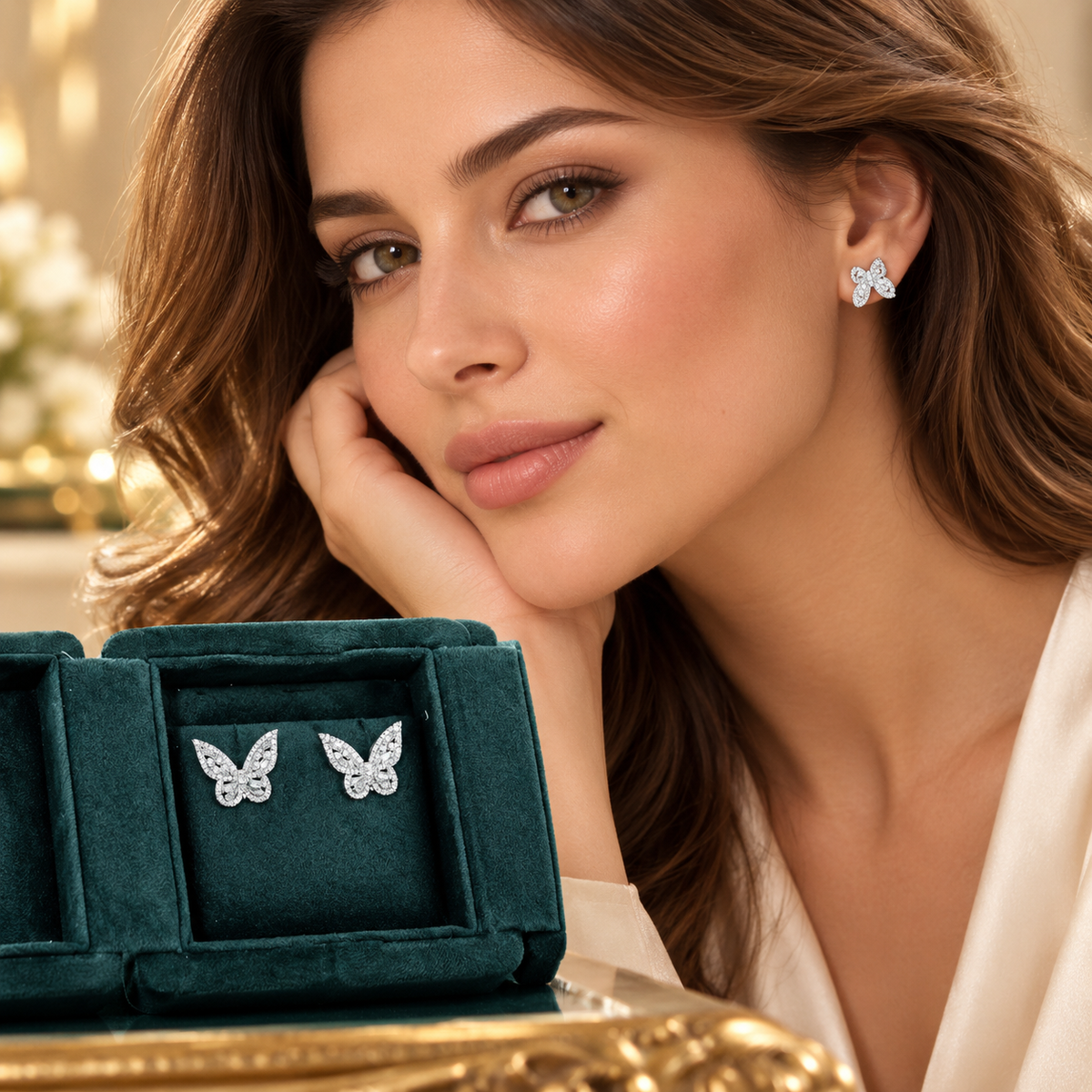 Papillon Butterfly Stud Earrings