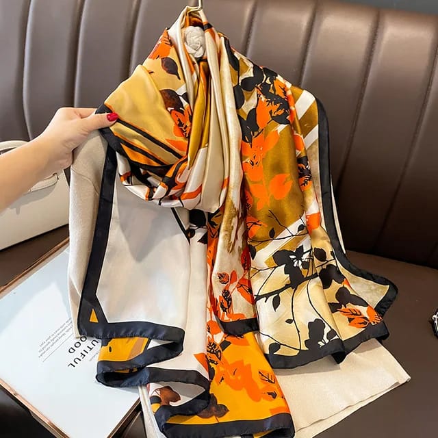 Leafy Luxe Silk Stole
