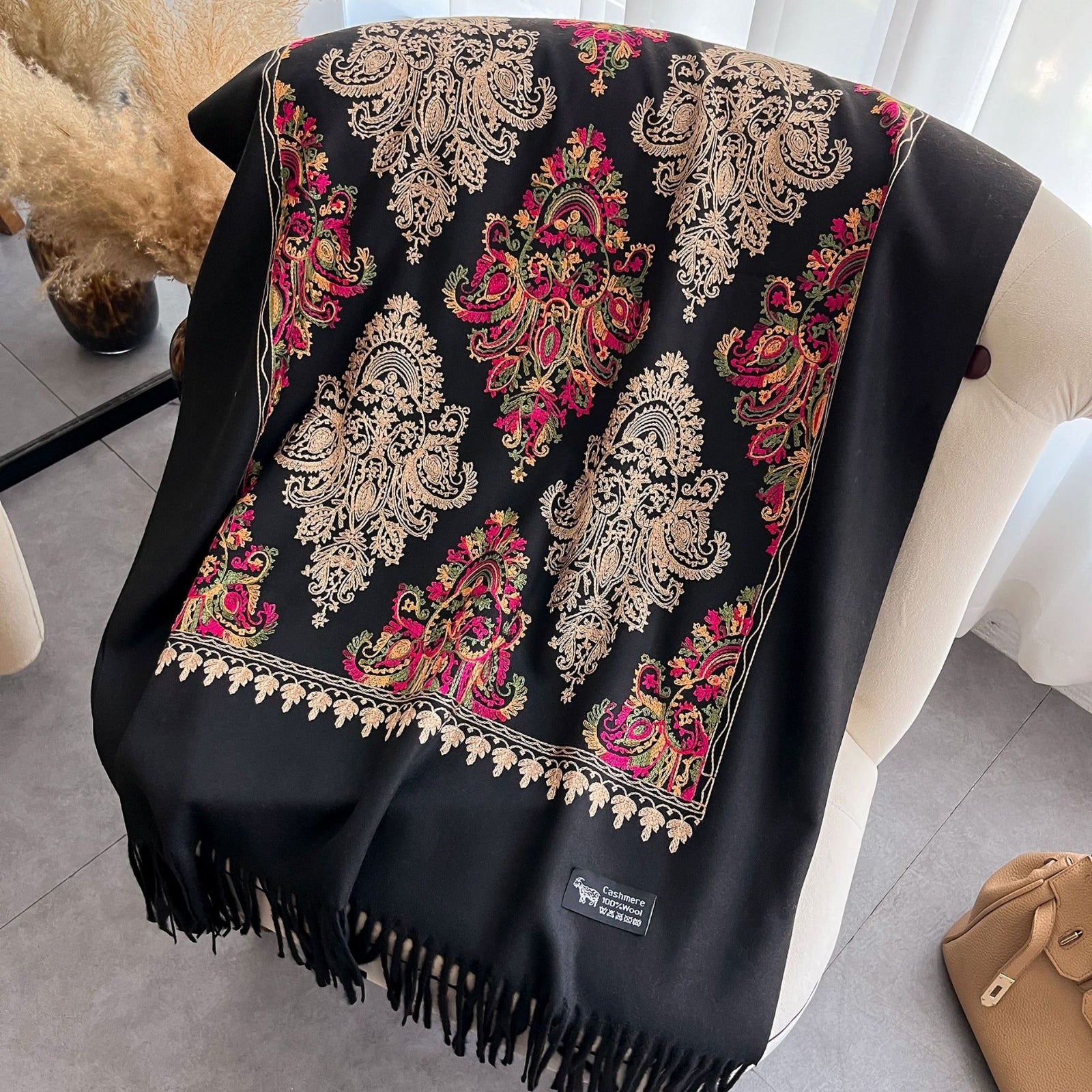Regentia Raven Rich Pashmina Shawl