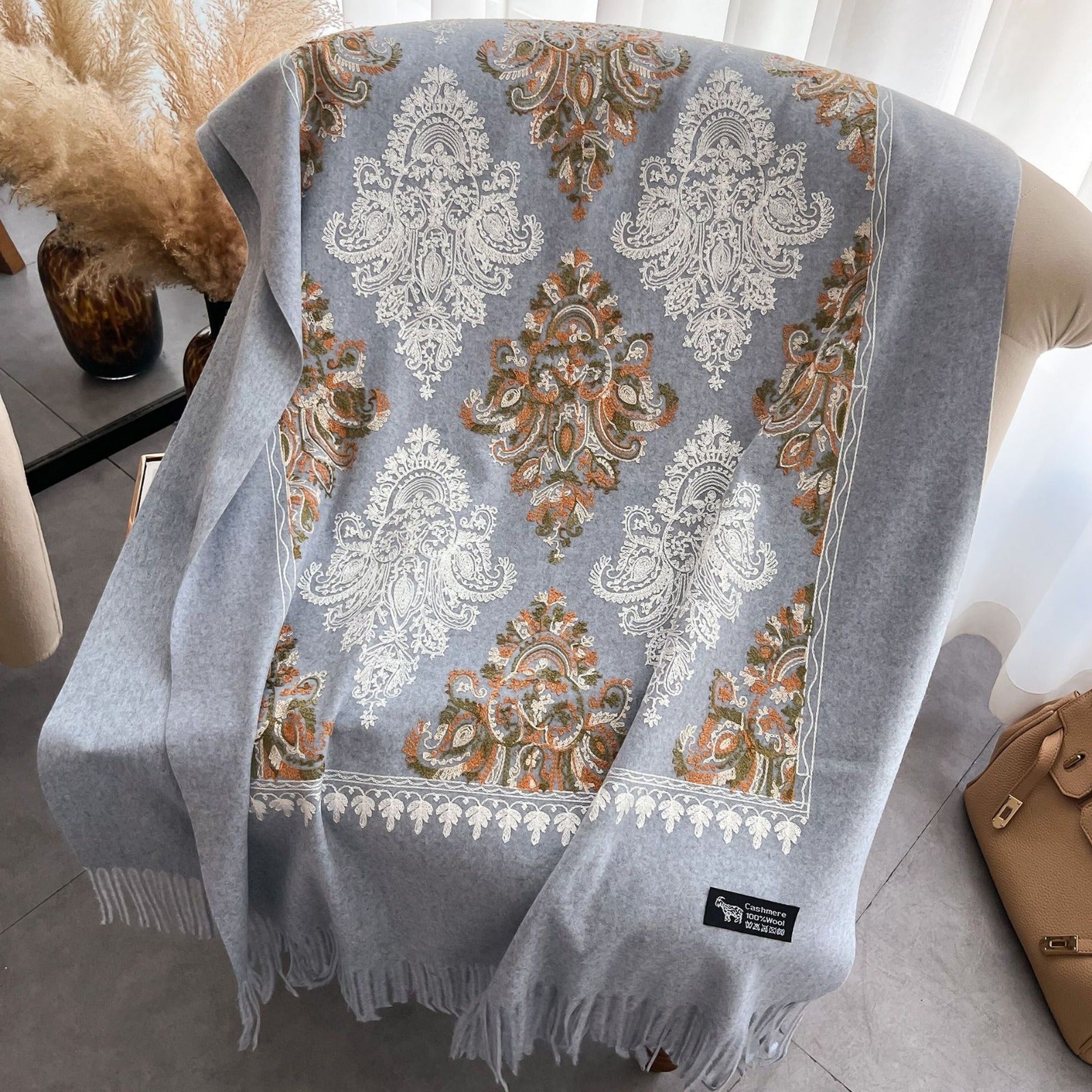 Regentia Steel Rich Pashmina Shawl