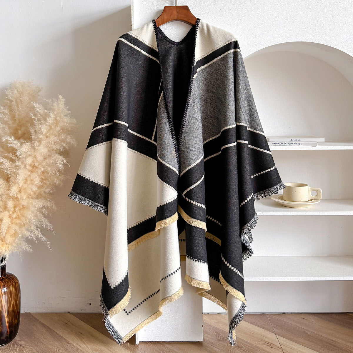 Moon Stripe Poncho