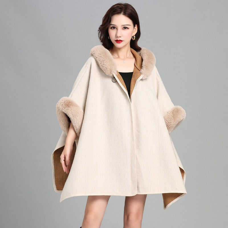 City Poncho (Beige)
