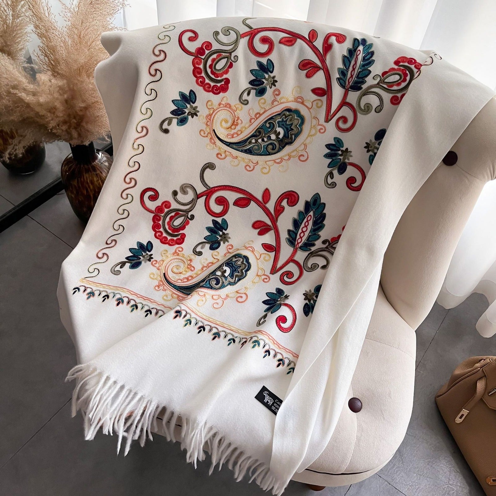 Clarion Snow Rich Pashmina Shawl
