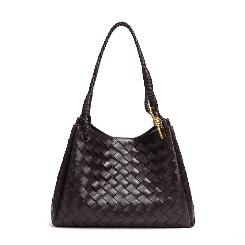Sienna Vegan Leather Handbag (Chocolate)