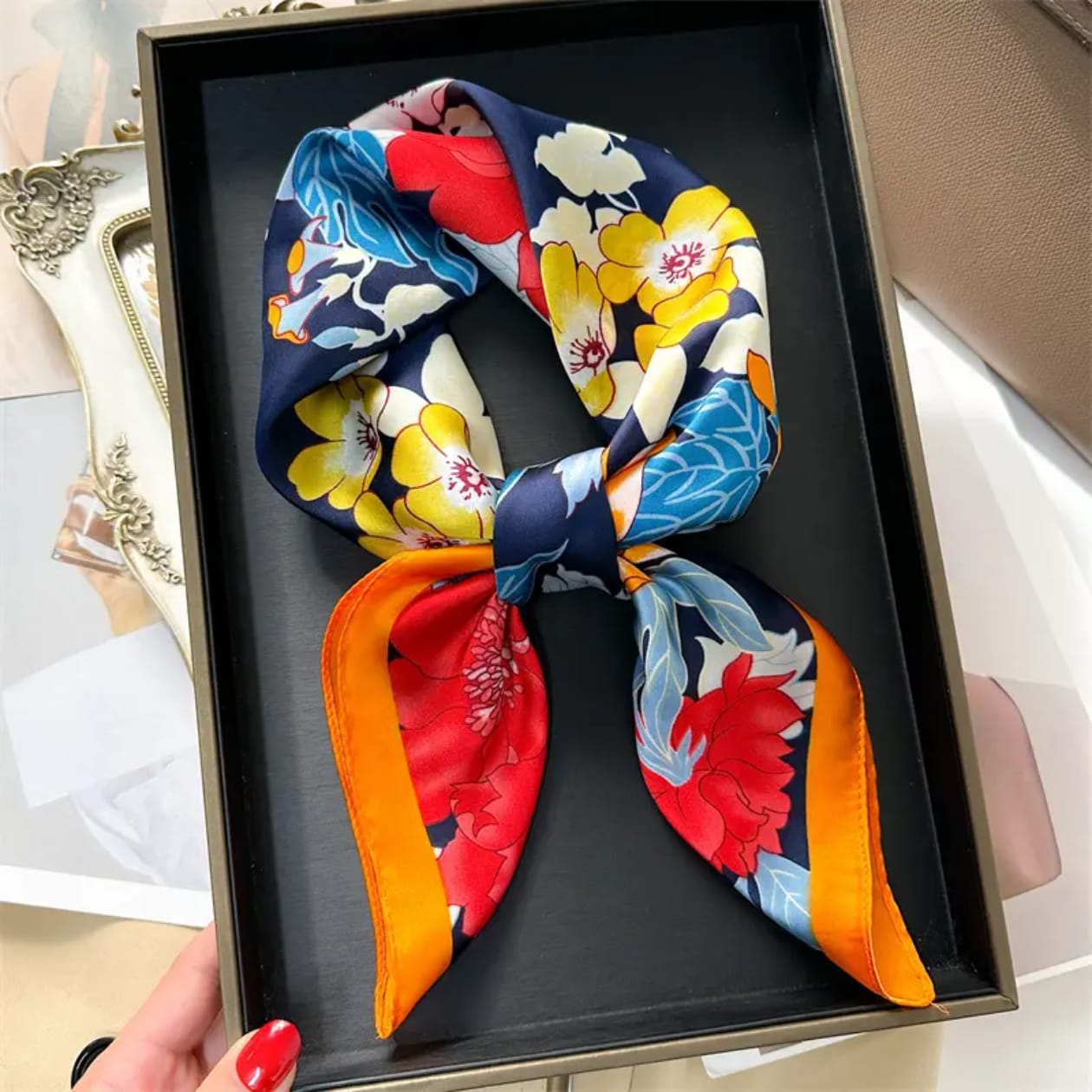 Camielle Silk Scarf (70x70cms)
