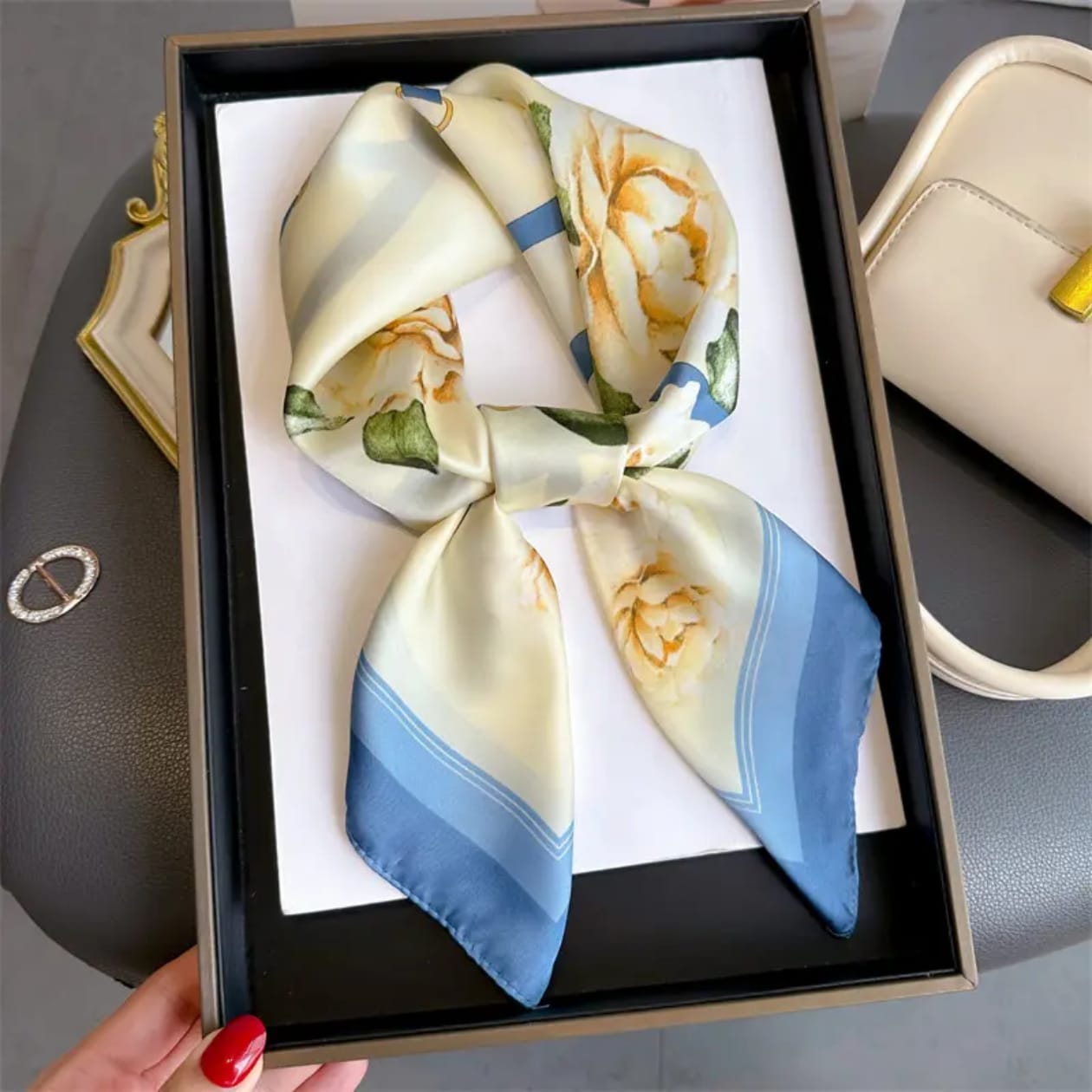 Amalfi Silk Scarf (70x70cms)