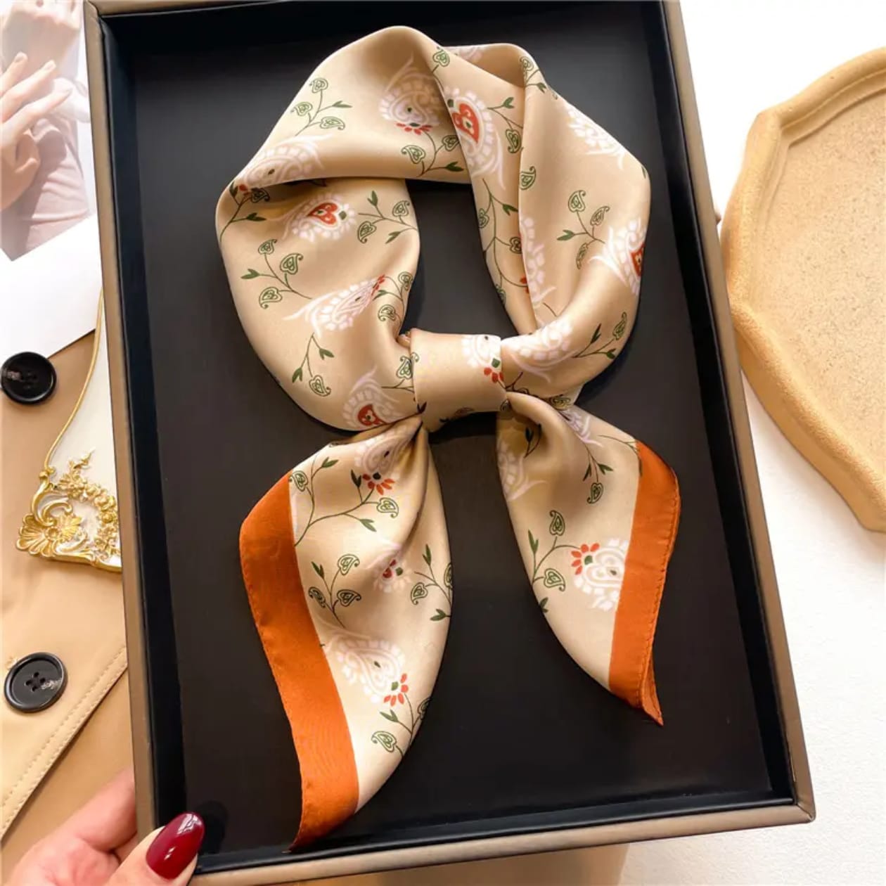 Como Silk Scarf (70x70cms)