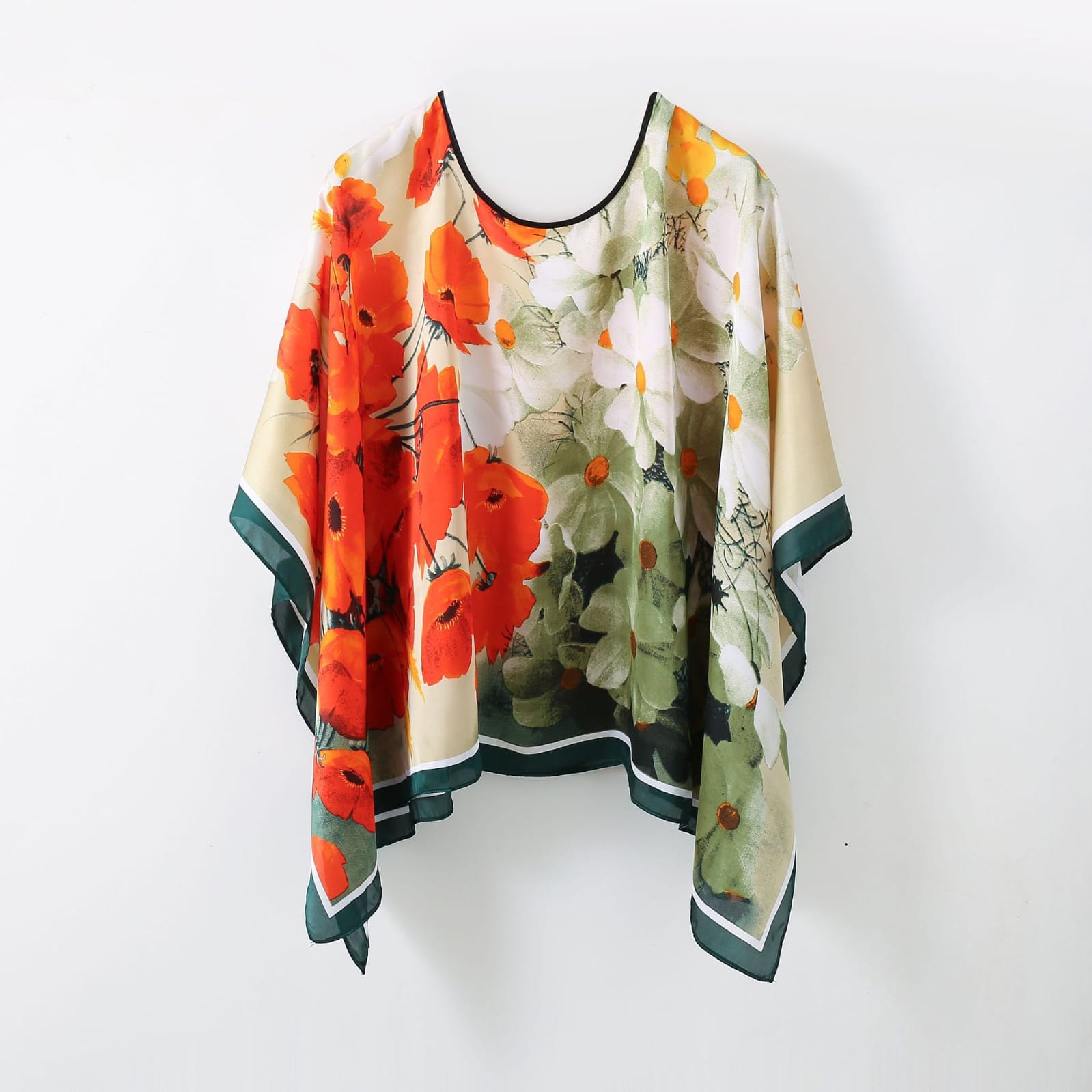 Amantha Silk Summer Poncho