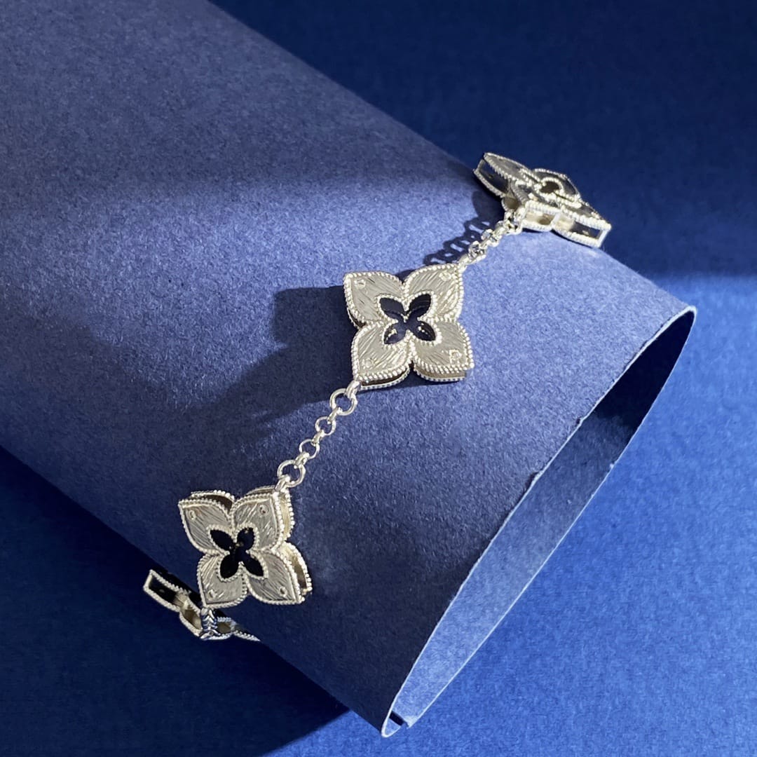Evadne Fourleaf Chain Bracelet