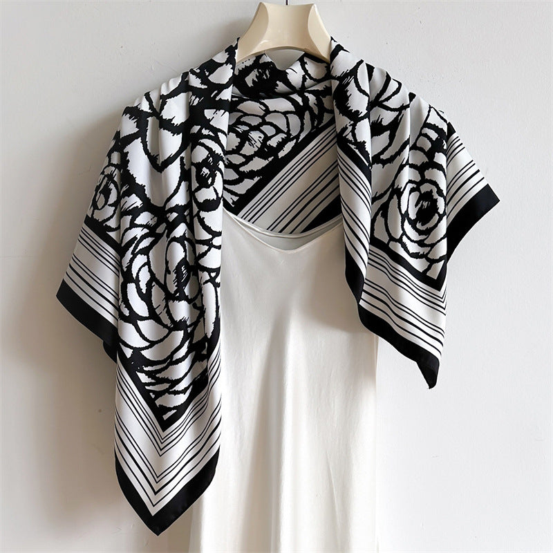 Mono Silk Scarf (90x90cms)