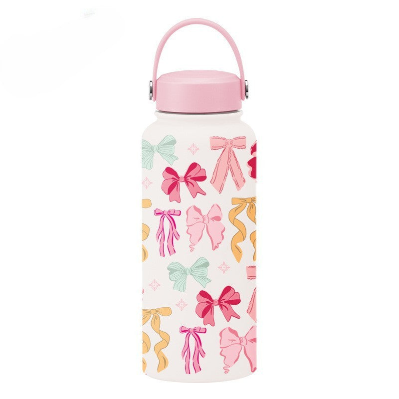 Fluttera Stainless Steel Bottle with Thermos Lid (1000ml)
