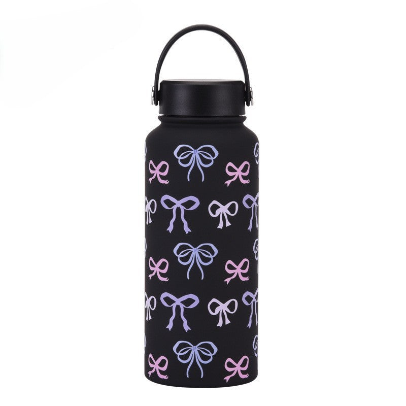 Bella Bow Stainless Steel Bottle with Thermos Lid (1000ml)