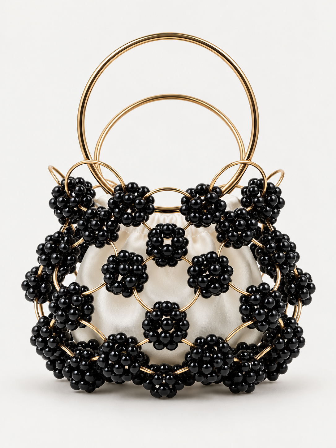 Aurette Pearl Evening Bag (Black)