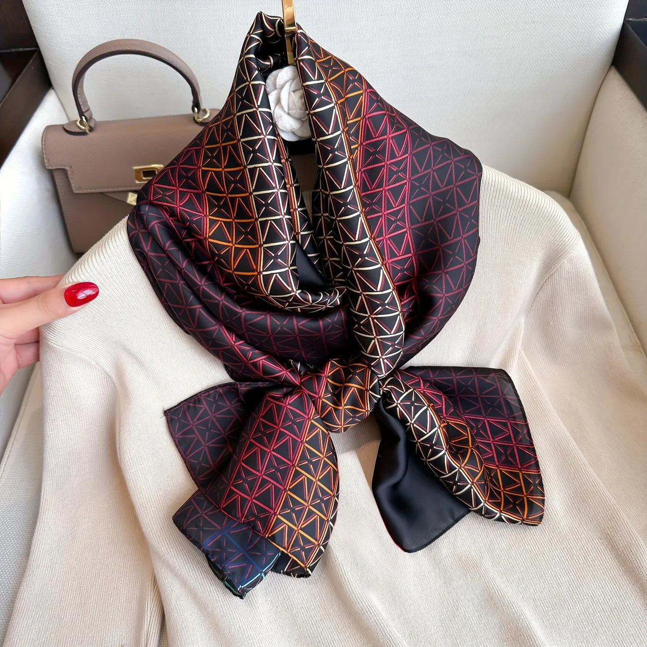 Sable silk Stole