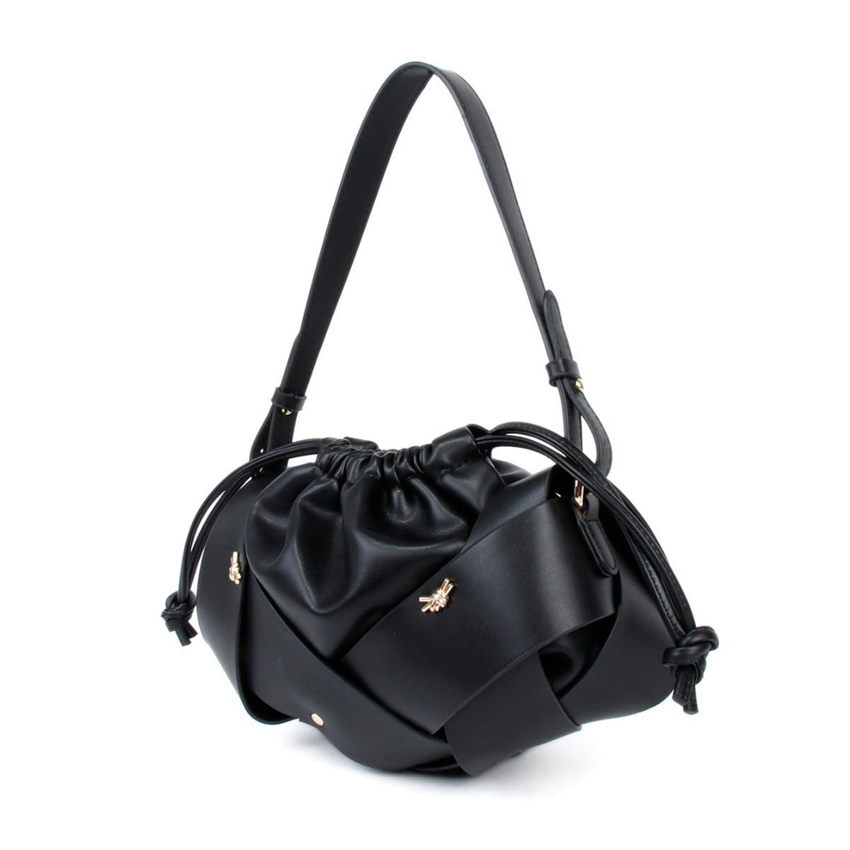 Cassia Vegan Leather Bag (Black)