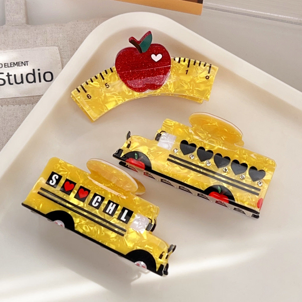 School Ride Claw Clip